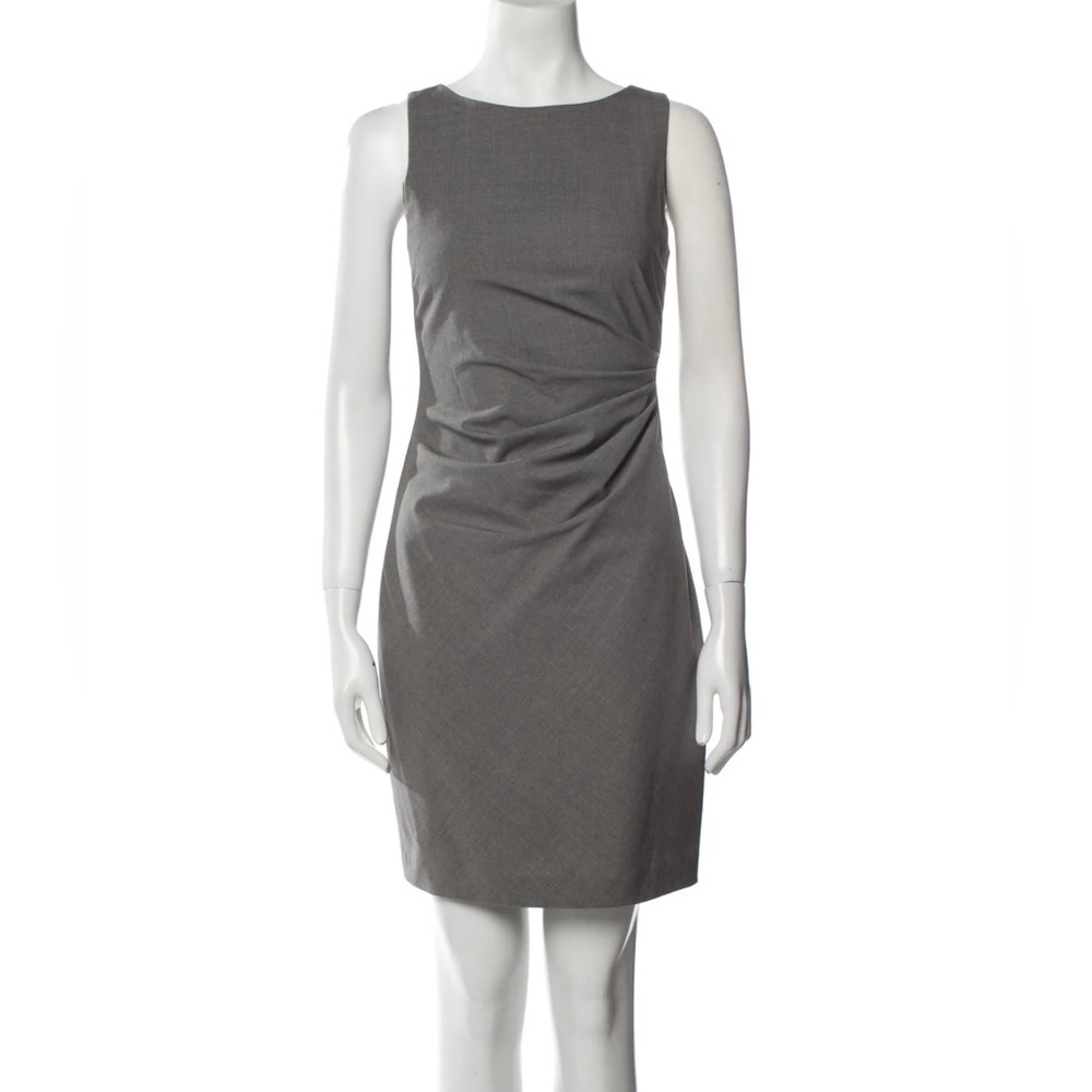 Theory Virgin Wool Light Grey Dress Size 4